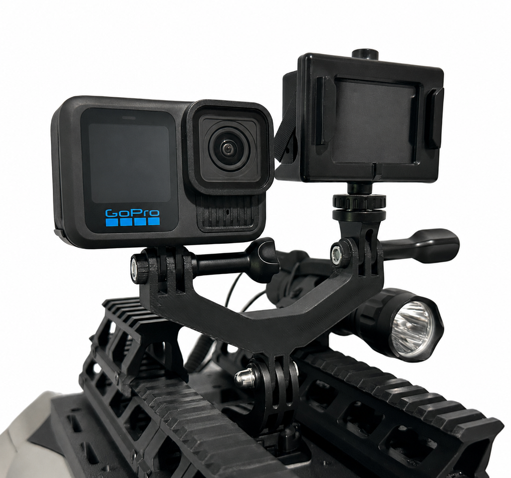 Dual Action Camera Mount For Unitree GO2 PRO