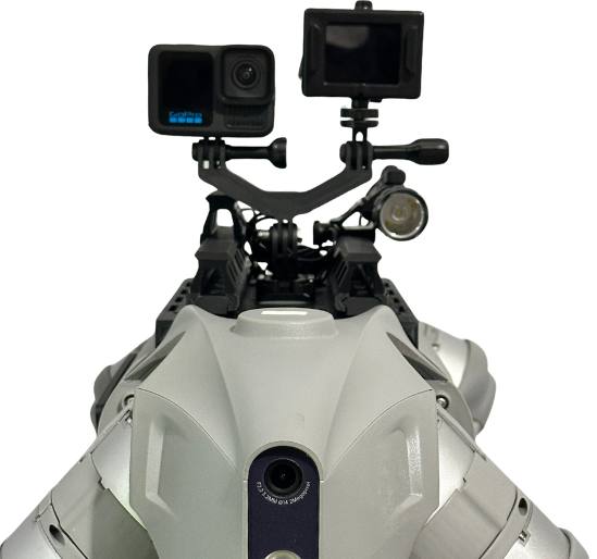 Dual Action Camera Mount For Unitree GO2 PRO